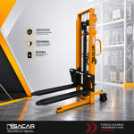 APILADOR MANUAL ANGOSTO 1000 KGS. LEVANTE 2.5 MT