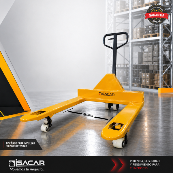 TRANSPALETA MANUAL EXTRA ANCHA 2500KG