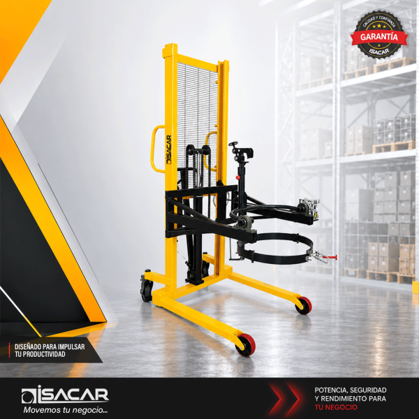 VOLTEADOR DE TAMBOR MANUAL 350KG 1.50MT
