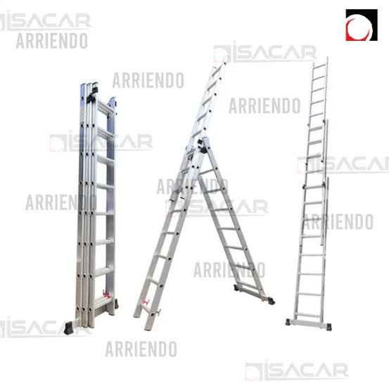 escalera telescopica tijera 5.52mt