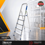 ESCALERA ALUMINIO 5 PELDAÑOS ALTA CALIDAD