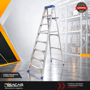 ESCALERA ALUMINIO 7 PELDAÑOS ALTA CALIDAD