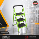 ESCALERA METALICA 3 PELDAÑOS ALTA CALIDAD