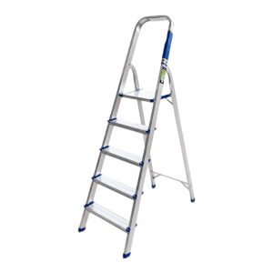 ESCALERA ALUMINIO 5 PELDAÑOS ALTA CALIDAD