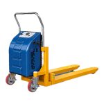 TRANSPALETA TIJERA ANGOSTA SEMI ELÉCT. 1000 KG 800MM